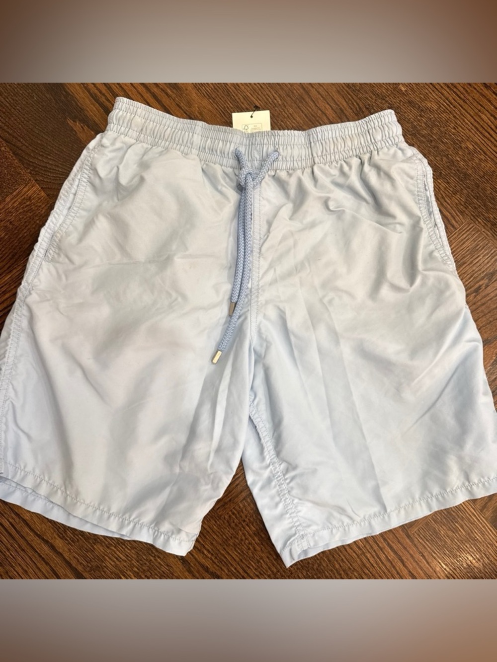 Vilebrequin Pale Blue Men's Swim Trunks with Drawstring